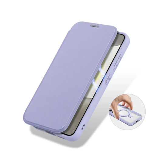 Samsung S24 PLUS kaaned MagSafe tugijalaga Dux Ducis Skin X Pro lilla 11