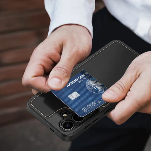 Samsung S24 PLUS umbris 3in1 MagSafe Wallet RFID Dux Ducis Rafi must 9