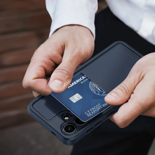 Samsung S24 umbris 3in1 MagSafe Wallet RFID Dux Ducis Rafi sinine 9
