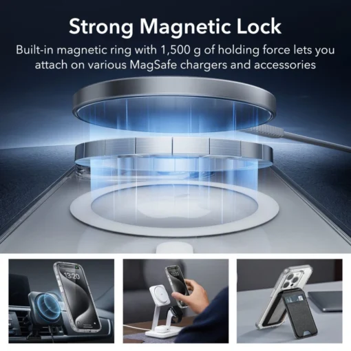 iPhone 15 PRO MAX kaitsekomplekt ESR Classic PRO Halolock MagSafe labipaistev 1
