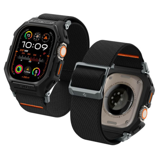 Apple Watch 49 mm rihm Lite Fit Pro nailonist must 8