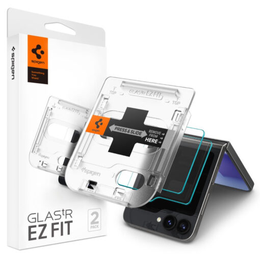 Samsung Galaxy Z Flip6 Spigen GLAS.tR ez Fit kaitseklaas 2 tk