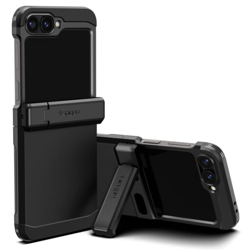 Samsung Galaxy Z Flip6 Spigen Tough Armor Pro plastikust ja silikoonist must