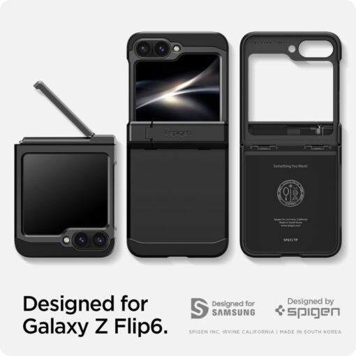 Samsung Galaxy Z Flip6 Spigen Tough Armor Pro plastikust ja silikoonist must 6