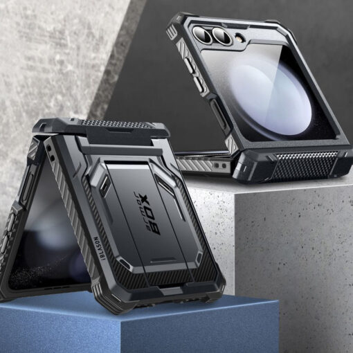 Samsung Galaxy Z Flip6 Supcase IBLSN ArmorBox plastikust ja silikoonist must 4