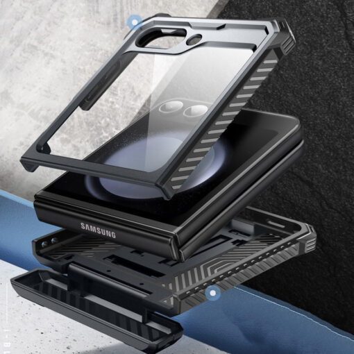 Samsung Galaxy Z Flip6 Supcase IBLSN ArmorBox plastikust ja silikoonist must 5