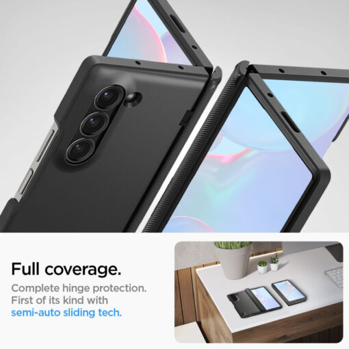 Samsung Galaxy Z Fold6 Spigen Slim Armor Pro plastikust ja silikoonist must 10