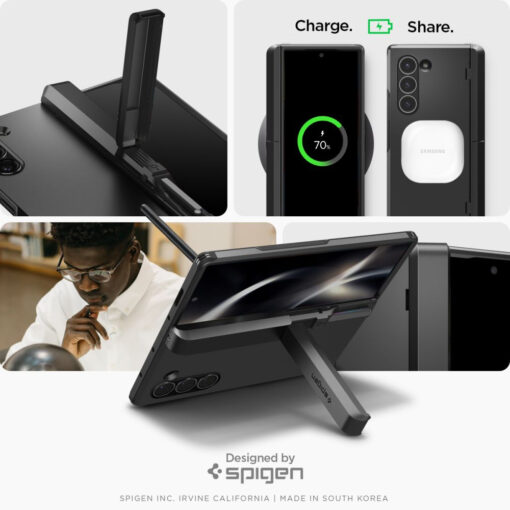 Samsung Galaxy Z Fold6 Spigen Tough Armor Pro Pen plastikust ja silikoonist must 12