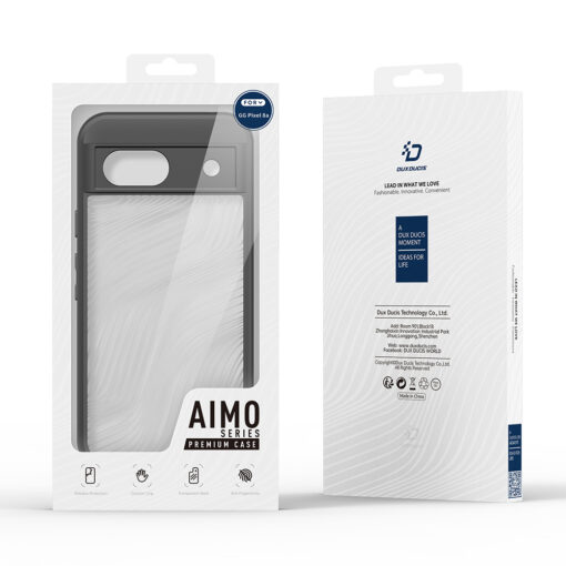 Google Pixel 8a Dux Ducis Aimo Series umbris silikoonist ja plastikust Must 6