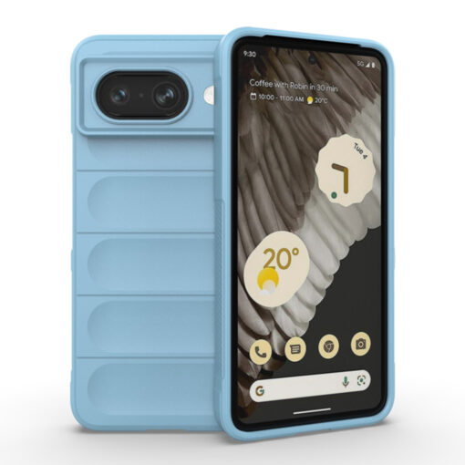 Google Pixel 8a Magic Shield umbris silikoonist Bleu