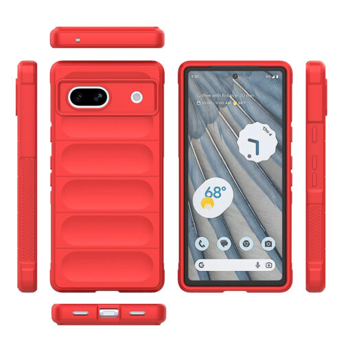 Google Pixel 8a Magic Shield umbris silikoonist Red 4