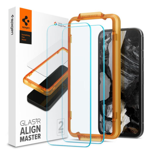 Google Pixel 8a Spigen Glas.tR Align Master kaitseklaas 2tk Clear