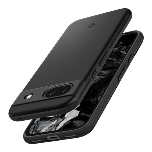 Google Pixel 8a Spigen Thin Fit umbris silikoonist Must 4