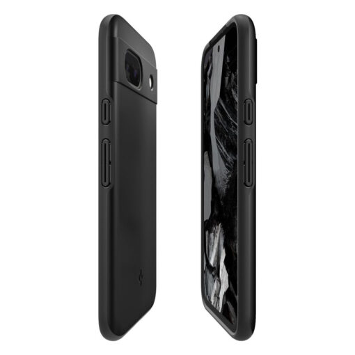 Google Pixel 8a Spigen Thin Fit umbris silikoonist Must 5