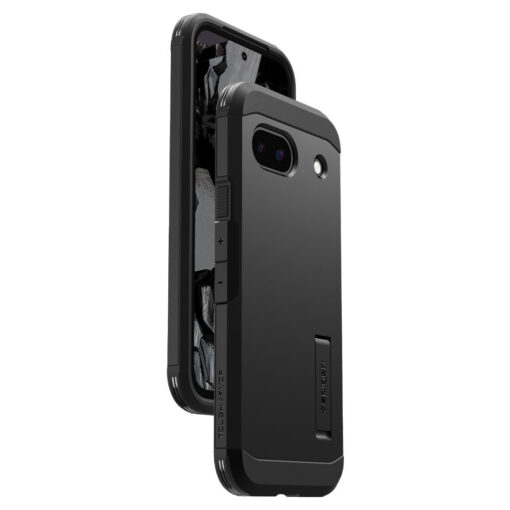 Google Pixel 8a Spigen Tough Armor umbris silikoonist ja plastikust Must 6