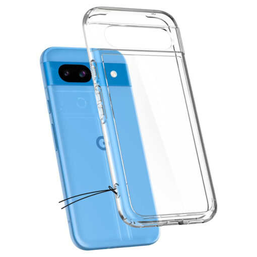 Google Pixel 8a Spigen Ultra Hybrid umbris silikoonist servade ja plastikust tagusega Clear 5