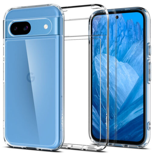 Google Pixel 8a Spigen Ultra Hybrid umbris silikoonist servade ja plastikust tagusega Clear