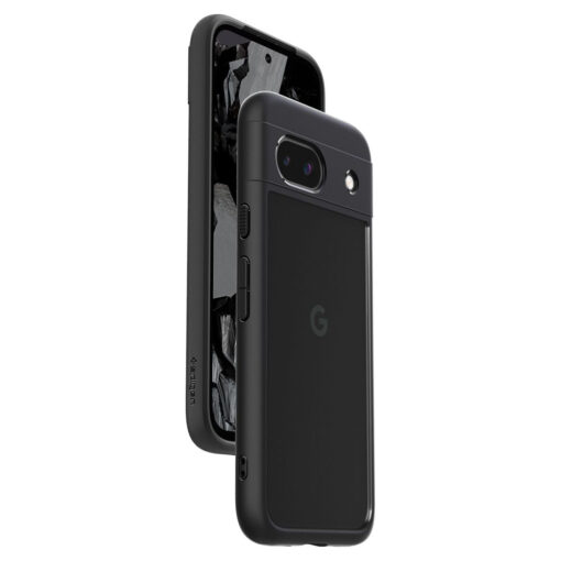 Google Pixel 8a Spigen Ultra Hybrid umbris silikoonist servade ja plastikust tagusega Matte Black 5