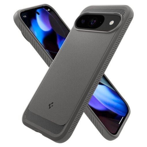 Google Pixel 9 9 Pro Spigen Rugged Armor umbris silikoonist Marble Grey 5