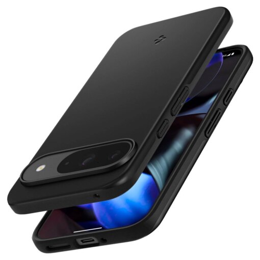 Google Pixel 9 9 Pro Spigen Thin Fit umbris silikoonist Must 4