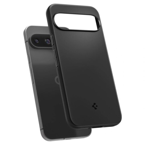 Google Pixel 9 9 Pro Spigen Thin Fit umbris silikoonist Must 6