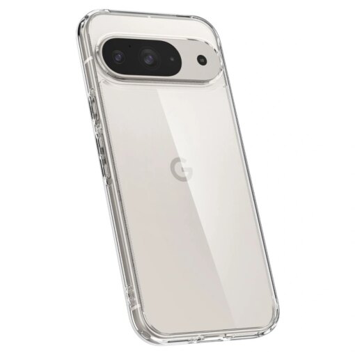 Google Pixel 9 9 Pro Spigen Ultra Hybrid umbris silikoonist servade ja plastikust tagusega Crystal Clear 12