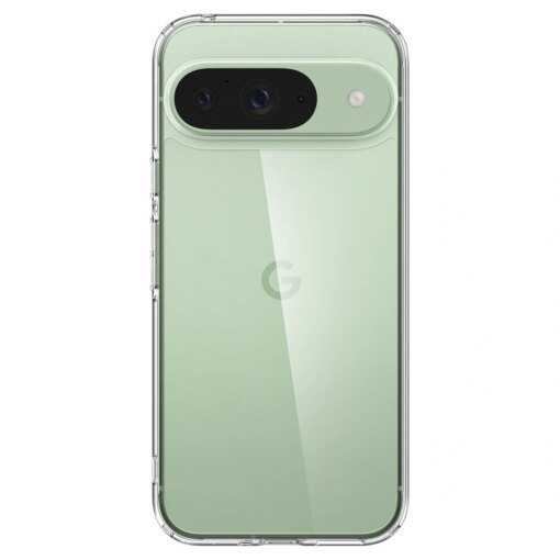 Google Pixel 9 9 Pro Spigen Ultra Hybrid umbris silikoonist servade ja plastikust tagusega Crystal Clear 4