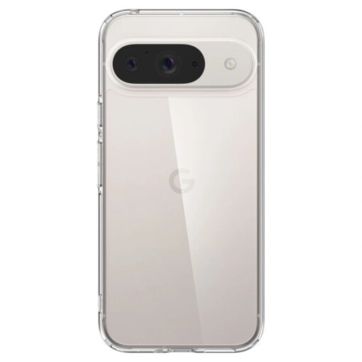 Google Pixel 9 9 Pro Spigen Ultra Hybrid umbris silikoonist servade ja plastikust tagusega Crystal Clear 5