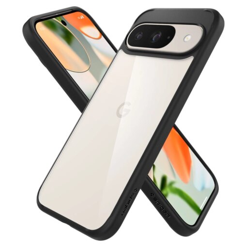 Google Pixel 9 9 Pro Spigen Ultra Hybrid umbris silikoonist servade ja plastikust tagusega Matte Black 9