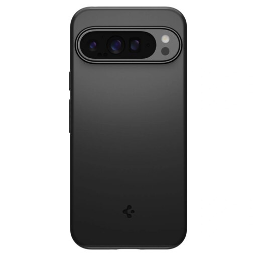 Google Pixel 9 Pro XL Spigen Thin Fit umbris silikoonist Must 1