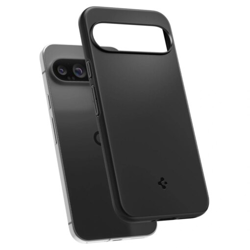 Google Pixel 9 Pro XL Spigen Thin Fit umbris silikoonist Must 6