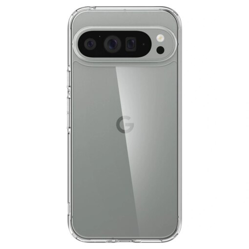 Google Pixel 9 Pro XL Spigen Ultra Hybrid umbris silikoonist servade ja plastikust tagusega Crystal Clear 5