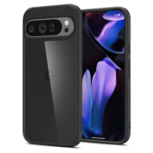 Google Pixel 9 Pro XL Spigen Ultra Hybrid umbris silikoonist servade ja plastikust tagusega Matte Black 3