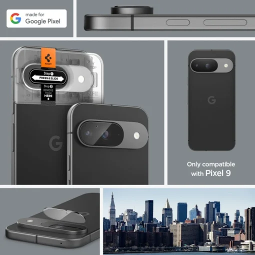 Google Pixel 9 Spigen Optik.tr ez Fit kaamera kaitseklaas 2tk 9