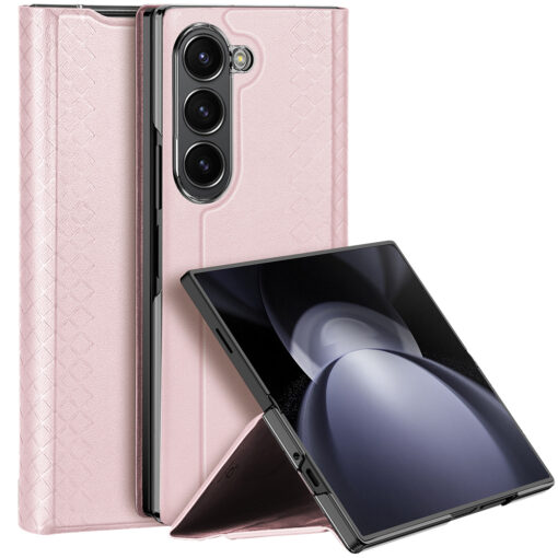 Samsung Galaxy Z Fold6 Dux Ducis Bril kaaned kunstnahast Pink