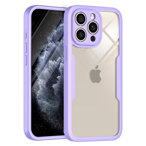 iPhone 11 Pro Max 360° CV silikoonumbris lilla