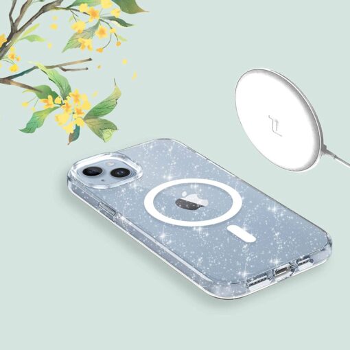 iPhone 13 Pro SparkleSkin MagSafe Series umbris silikoonist servade ja plastikust tagusega Clear 5