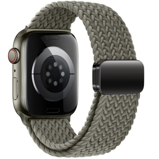 Apple Watch rihm Nylonmag nailonist olive grey 1