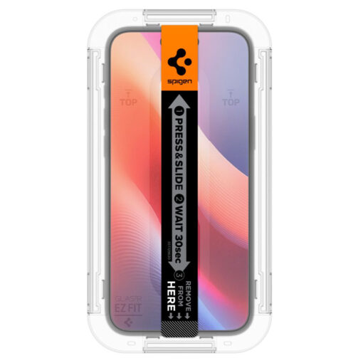 iPhone 15 16 kaitseklaas Spigen GLAS.tR ez Fit Privacy privaatsusfiltriga 2tk 3