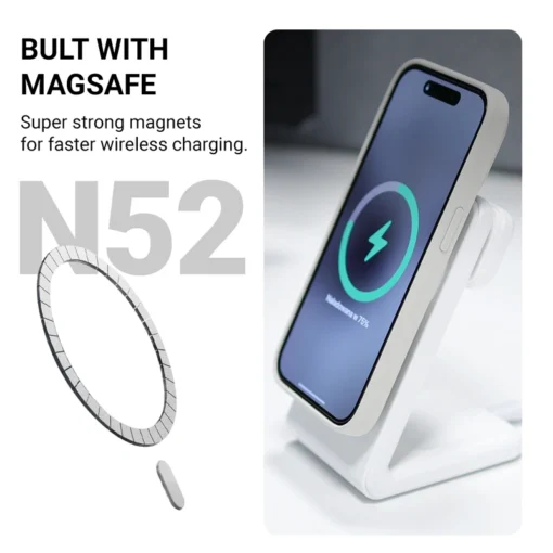 iPhone 16 Crong umbris MagSafe silikoonist kivibeez 2