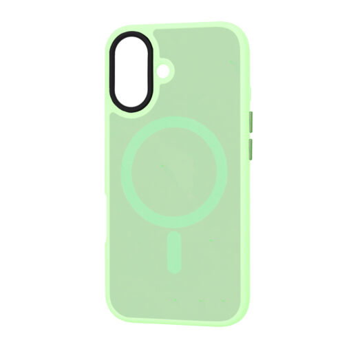 iPhone 16 PLUS umbris silikoonist HaloFrost MagSafe Light Green 3