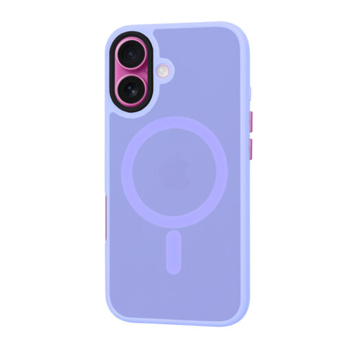 iPhone 16 PLUS umbris silikoonist HaloFrost MagSafe Light Purple 3