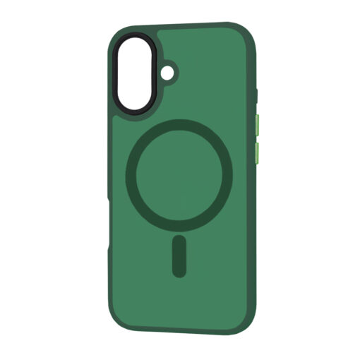 iPhone 16 PLUS umbris silikoonist HaloFrost MagSafe Midnight Green 3