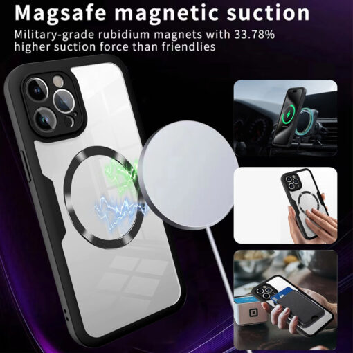 iPhone 16 PRO MAX 360° CV MagSafe silikoonumbris lilla 2