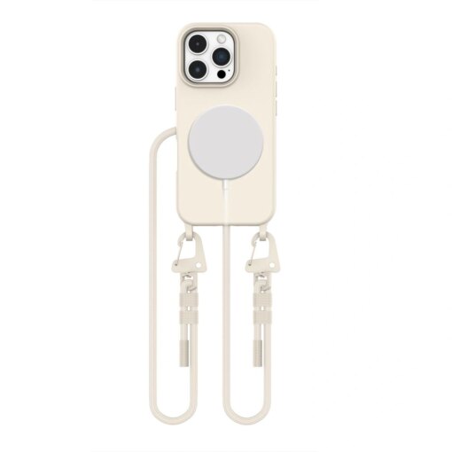 iPhone 16 PRO MAX umbris Magnecklace silikoonist MagSafe kaelapaelaga latte