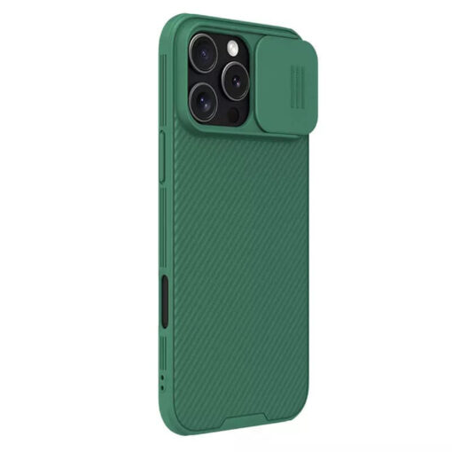 iPhone 16 PRO MAX umbris Nillkin CamShield PRO MagSafe plastikust taguse ja silikoonist raamiga green 3