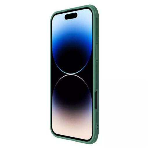 iPhone 16 PRO MAX umbris Nillkin CamShield PRO plastikust taguse ja silikoonist raamiga green 5