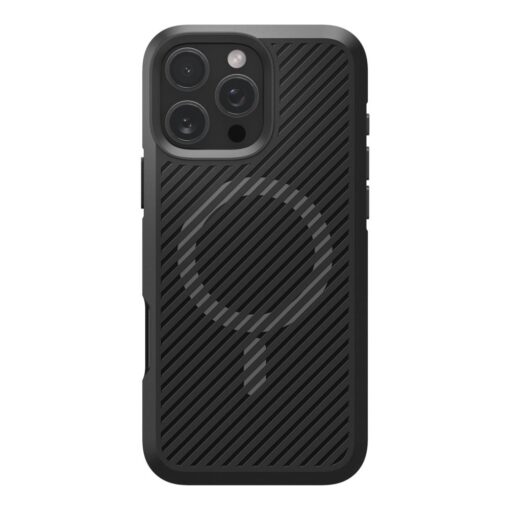 iPhone 16 PRO MAX umbris Spigen Core Armor MagSafe plastikust taguse ja silikoonist raamiga must 2