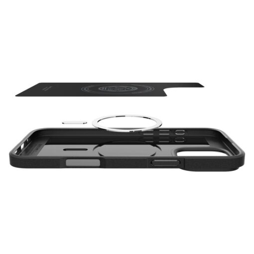 iPhone 16 PRO MAX umbris Spigen Core Armor MagSafe plastikust taguse ja silikoonist raamiga must 5