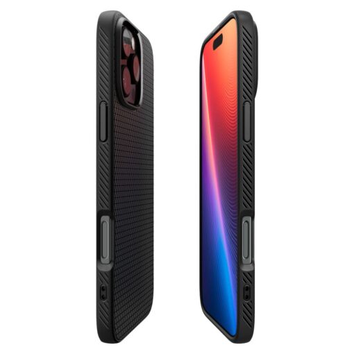 iPhone 16 PRO MAX umbris Spigen Liquid Air silikoonist matte black 4